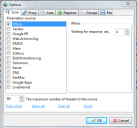 Options. Parsers Tab